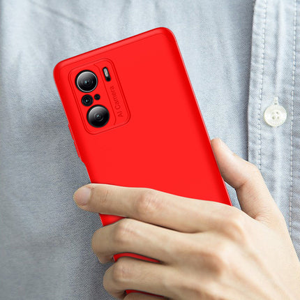 Double Dip Full 360 Protection Back Case Cover for Xiaomi Mi 11X / 11X Pro (Red)