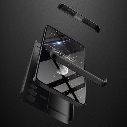 Double Dip Full 360 Protection Back Case Cover for Vivo V23 (5G) (Black)