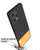 Mobizang Soft Fabric & Leather Hybrid for Redmi Note 12 Pro Back Cover | Shockproof Hybrid Slim Hard Anti Slip Back Case (Black , Brown)