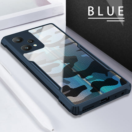 Beetle Camouflage for Realme 9 Pro Plus Back Case, [Military Grade] Shockproof Slim Hybrid Cover (Blue)