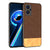 Soft Fabric & Leather Hybrid Protective Case Cover for Realme 9i (Brown)