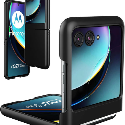 Mobizang Ultra Thin Back Case for Moto Razor 40 Ultra | Full Body Protection Hard Back Cover, Black