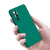 Matte Lens Protective Back Cover for OnePlus 9RT , Slim Silicone with Soft Lining Shockproof Flexible Full Body Bumper Case (Green)