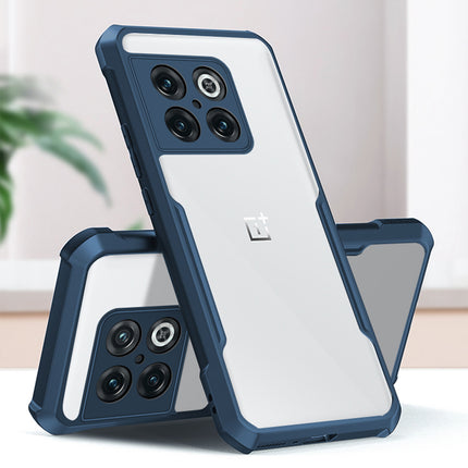 Mobizang Beetle for Oneplus 10T Back Case, [Military Grade Protection] Shock Proof Slim Hybrid Bumper Cover (Blue)
