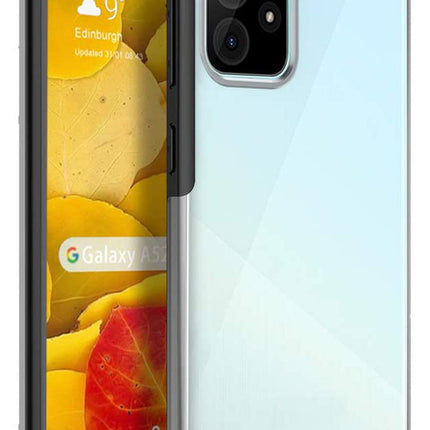 Shield Frosted Acrylic Back Shock Proof Case Cover for Samsung Galaxy A53 (Black)