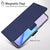 Mobizang Noble Slim Magnetic Leather Flip Case Cover for Samsung Galaxy S21 FE (Blue)