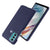 Woven Soft Fabric Case for Motorola Moto G60  Back Cover, Shock Protection Slim Hard Anti Slip Back Cover (Blue)