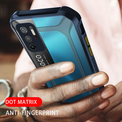 Unicorn for Poco M3 Pro Clear Back Case, [Military Grade Protection] Shock Proof Slim Hybrid Bumper Cover (Blue)