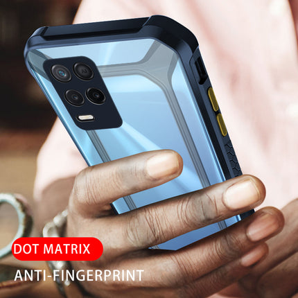 Unicorn for Realme 8 (5G) Clear Back Case, [Military Grade Protection] Shock Proof Slim Hybrid Bumper Cover (Blue)