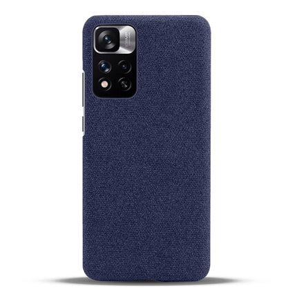 Woven Soft Fabric Case for Xiaomi 11i HyperCharge Back Cover, Shock Protection Slim Hard Anti Slip Back Cover (Blue)