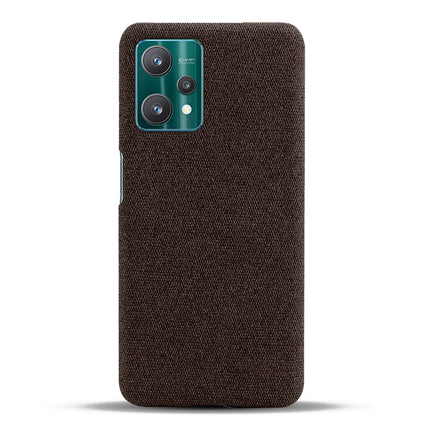 Woven Soft Fabric Case for Realme 9 Pro Back Cover, Shock Protection Slim Hard Anti Slip Back Cover (Brown)