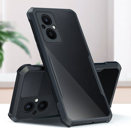 Beetle for Oppo F21 PRO (5G) Back Case, [Military Grade] Shockproof Slim Hybrid Cover (Black)
