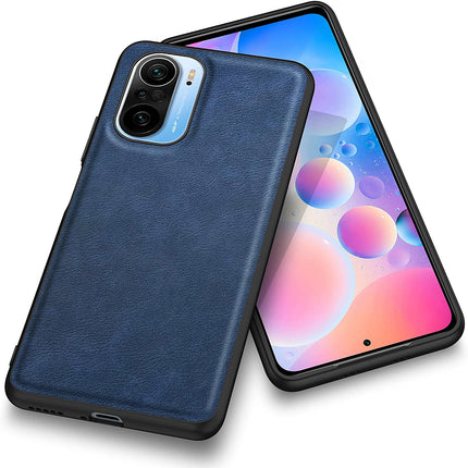 Tux Back Case for Mi 11X / Mi 11X PRO , Slim Leather Case with Soft Edge Shockproof Back Cover (Blue)