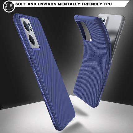 Twill Shockproof Soft Flexible Back Case Cover for OnePlus Nord CE 2 (Blue)