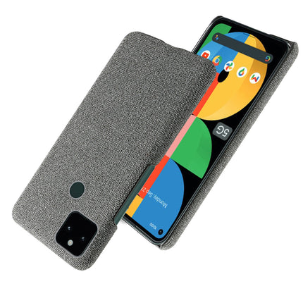 Woven Soft Fabric Case for Google Pixel 5A Back Cover, Shock Protection Slim Hard Anti Slip Back Cover (Grey)