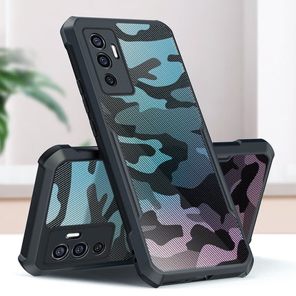 Beetle Camouflage for Vivo V23E (5G) Back Case, [Military Grade Protection] Shock Proof Slim Hybrid Bumper Back Cover , Black