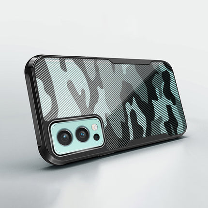 Mobizang Beetle Camouflage V2 for OnePlus Nord 2 Back Cover , [Military Grade] Shockproof Slim Camera Ring Hybrid Case (Black)
