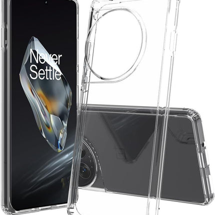 Mobizang Shield Clear Acrylic Back Shock Proof Case Cover for OnePlus 12 (Transparent)