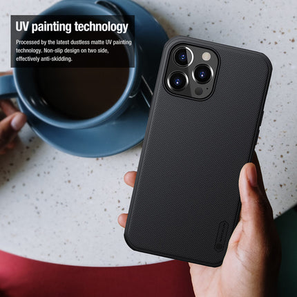 Nillkin Super Frosted Shield Hard Back Cover Case for Apple iPhone 13 PRO (6.1) (Black)