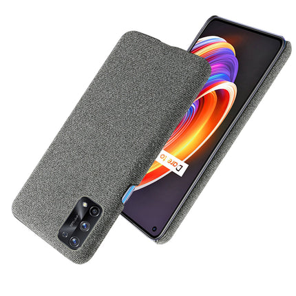Woven Soft Fabric Case for Realme X7 Pro Back Cover, Shock Protection Slim Hard Anti Slip Back Cover (Grey)