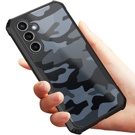 Mobizang Beetle Camouflage Back Cover for Samsung Galaxy S23 FE | [Military Grade Protection] Shock Proof Slim Hybrid Bumper Case (Black)