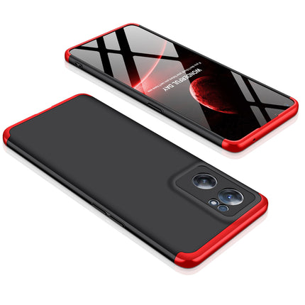 Double Dip Full 360 Protection Back Case Cover for OnePlus Nord CE 2 (Red , Black)