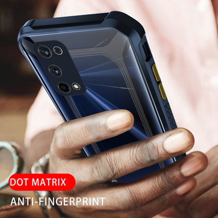 Unicorn for Realme X7 Pro Clear Back Case, [Military Grade Protection] Shock Proof Slim Hybrid Bumper Cover (Blue)