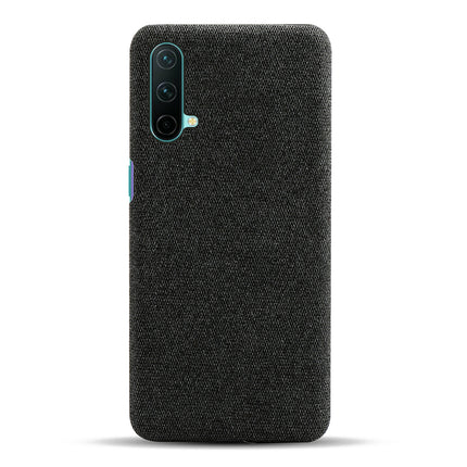 Woven Soft Fabric Case for OnePlus Nord CE (5G) /One Plus Nord CE (5G) Back Cover, Shock Protection Slim Hard Anti Slip Back Cover (Black)