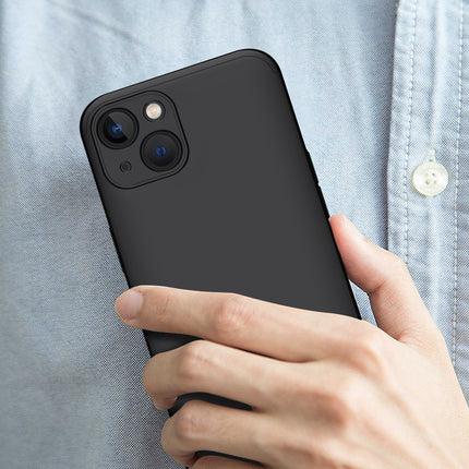 Double Dip Full 360 Protection Back Case Cover for Apple iPhone 13 (6.1) (Black)