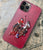 Santa Barbara Polo Jockey Series Luxury Leather Back Case Cover for Apple iPhone 13 Pro Max (6.7), Red
