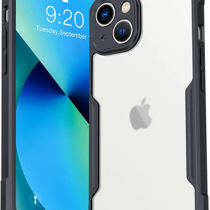 Beetle for Apple iPhone 13 Back Case, [Military Grade Protection] Shock Proof Slim Hybrid Bumper Cover (Black)