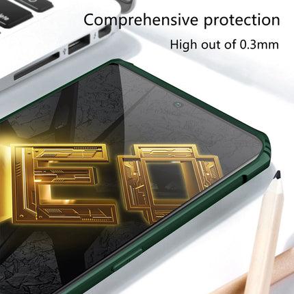 Mobizang Beetle for IQOO NEO 6 (5G) Back Case, [Military Grade] Shockproof Slim Hybrid Clear Back Cover (Green)