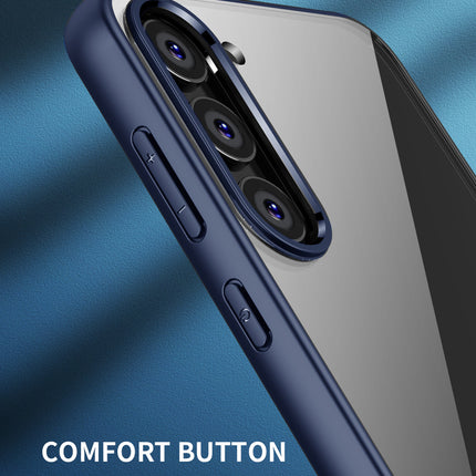 Mobizang Hawkeye Clear Back Cover for Samsung Galaxy S23 Plus | Camera Lens Protector Shockproof Slim Clear Case Cover (Blue)