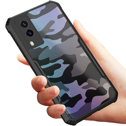 Beetle Camouflage for Vivo V21E (5G) Back Case, [Military Grade Protection] Shock Proof Slim Hybrid Bumper Cover (Black)
