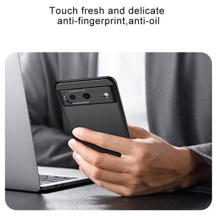 Mobizang Shield Frosted Acrylic Back Shock Proof Case Cover for Google Pixel 8 PRO (Black)