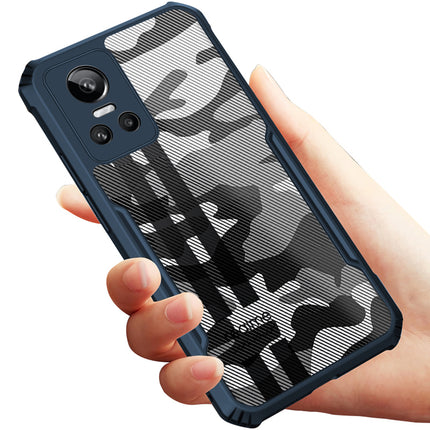 Beetle Camouflage for Realme GT Neo 3 Back Case, [Military Grade] Shockproof Slim Cover (Blue)