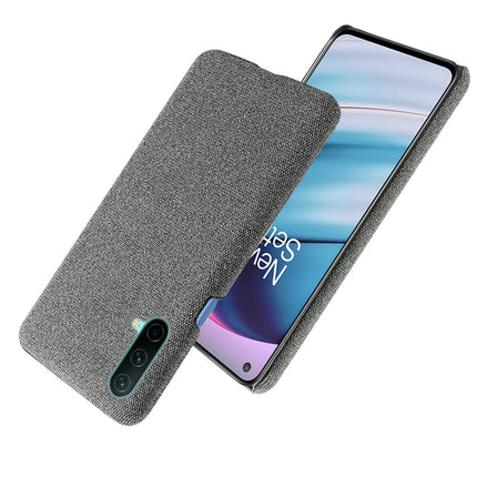 Woven Soft Fabric Case for OnePlus Nord CE (5G) /One Plus Nord CE (5G) Back Cover, Shock Protection Slim Hard Anti Slip Back Cover (Grey)