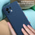 Matte Lens Protective Back Cover for Xiaomi Mi 11 Lite , Slim Silicone with Soft Lining Shockproof Flexible Full Body Bumper Case , Blue