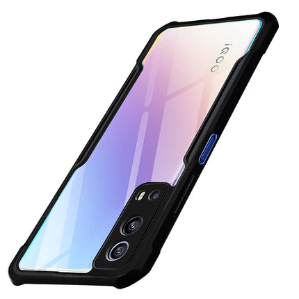 Beetle for iQOO Z3 (5G) Back Case, [Military Grade Protection] Shock Proof Slim Hybrid Bumper Cover (Black)