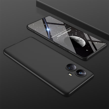 Mobizang Double Dip Full 360 Protection Back Case Cover for Realme 10 Pro Plus (Black)