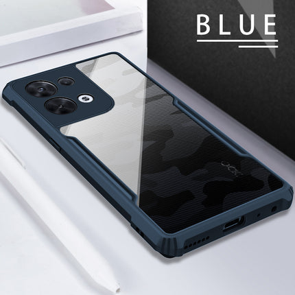 Mobizang Beetle Camouflage for Oppo Reno 8 Pro (5G) Back Case, [Military Grade Protection] Shock Proof Slim Hybrid Bumper Cover (Blue)