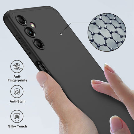 Mobizang Double Dip Full 360 Protection Back Case Cover for Samsung Galaxy A14 (5G) (Black)