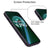 Mobizang Razor Wallet Back Case for Realme 9 Pro | Slim PU Leather & Fabric Cover with Inbuilt Card Pocket (Blue)