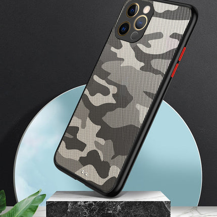 Camouflage Paper Thin Back Cover For Apple iPhone 12 Pro Max (6.7) , Super Slim Matte Translucent Full Protection Back Case (Black)