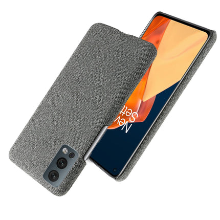 Woven Soft Fabric Case for OnePLus Nord 2 Back Cover, Shock Protection Slim Hard Anti Slip Back Cover (Grey)