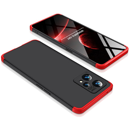 Double Dip Full 360 Protection Back Case Cover for Realme 9 PRO PLUS (Red , Black)