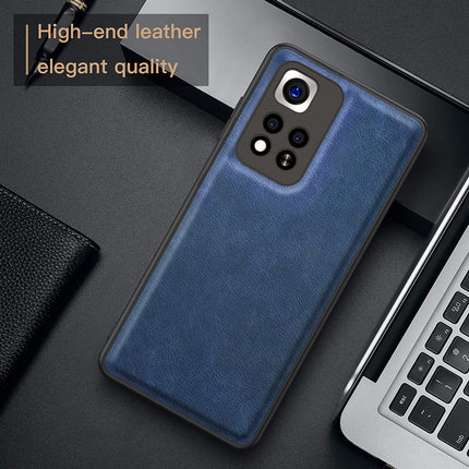 Tux Back Case For Xiaomi 11i / 11i HyperCharge , Slim Leather Case with Soft Edge Shockproof Back Cover (Blue)