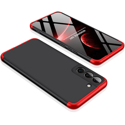 Double Dip Full 360 Protection Back Case Cover for Samsung Galaxy S22 Plus (Red ,Black)