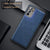 Tux Back Case For Oppo Reno 6 (5G) , Slim Leather Case with Soft Edge Shockproof Back Cover (Blue)