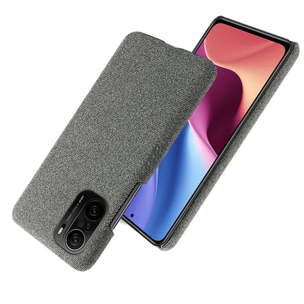 Woven Soft Fabric Case for Xiaomi Mi 11X / 11X Pro Back Cover, Shock Protection Slim Hard Anti Slip Back Cover (Grey)